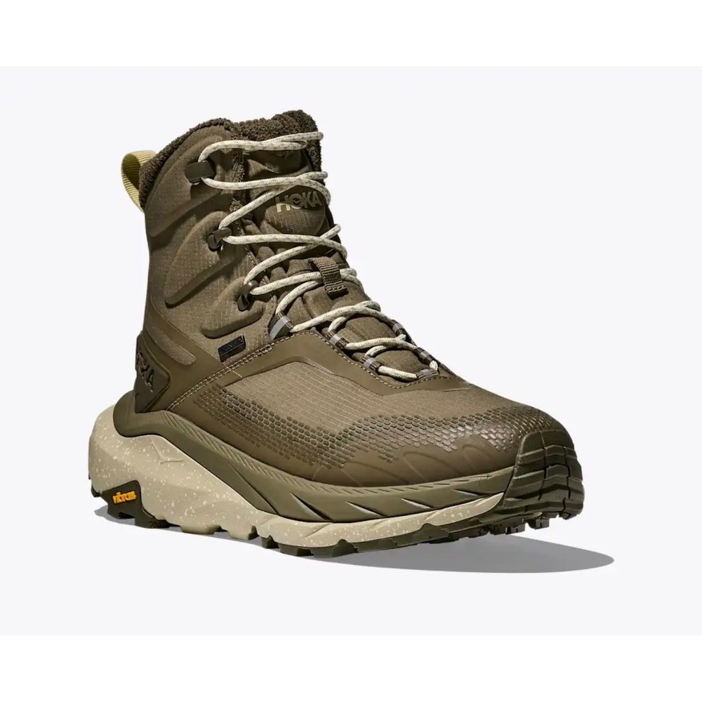 Hoka Kaha Frost Mens 10.5 Green Excellent Gore-Tex Primaloft Vibram - Picture 8 of 12